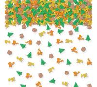 100pcs Woodland Animal Confetti, Forest Animal Paper Confetti for Baby Shower, Deer Fox Paper Cut Outs, Jungle Animals Themd Birthday/Woodland Party Table Decoration