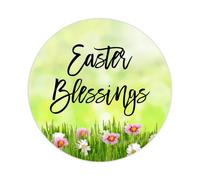 100pcs Words Quotes Round Stickers Easter Blessings Label Stickers Decals for Card Envelopes Seals Boxes Holiday Xmas Gifts Bags Packaging Party Supplies Decoration 2in
