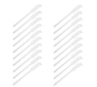 100pcs Wristbands White Writable Plastic PVC Single Use | Tamperproof Labeling, Scan-ready His Support, for Nursing Rounds and Emergency Staff