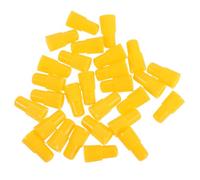 100pcs Yellow Bike Valve Stem Caps for French Valves, Plastic | Easy to Remove and Install, Blocks Dust and Dirt, for Folding Bikes and Road Bikes