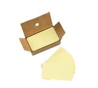 100Pcs Yellow Blank Cards Blank Business Message Cards for Learning, DIY Craft Words, Memory Note, 50x90mm