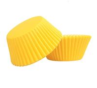100Pcs Yellow Easter Paper Cupcake Cases for Baking, Muffin Cup Cake Paper Liners Small Muffin Cupcake Wrapper PaperCases for Easter Holiday Wedding Birthday Xmas Party Cake Decoration