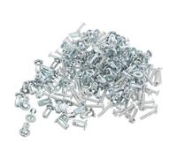 100pcs Zinc Plated Carbon Steel Petal Nut Wall Anchors | Rapid Expansion Mechanism, Universal Fit for Hollow Brick and Light Poles, Resists Rust in Damp Areas