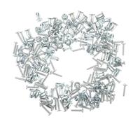 100pcs Zinc Plated Hollow Wall Anchor Bolts with Petal Nut, Silver | Carbon Steel Build, Rapid Expansion Grip, for Hollow Brick, Balcony Rods and DIY Installation