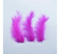 100PcsLot Turkey Feathers Decoration Feather Dream Catcher Fly Tying Materials Apple GN [Rose]