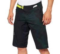 100% Airmatic LE Bicycle Shorts, black-green, size 32 for Men