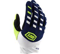 100percent Airmatic Off-road Gloves White,Blue M / Short Men