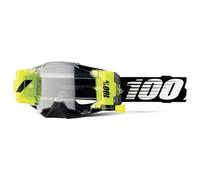 100% Armega Forecast Roll-Off Motocross Goggles, black-white for Men
