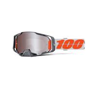 100% Armega Hiper MX Goggles -Mirror Flash Lens Silver Silver