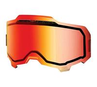 100percent Armega Replacement Lenses Orange Injected Dual Pane Vented Mirror Red Lens/CAT2