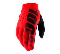 100percent Brisker Long Gloves Red S Man