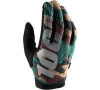 100percent Brisker Off-road Gloves Green XL / Short Men