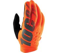 100percent Brisker Off-road Gloves Orange L Kids