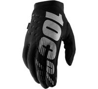 100% Brisker Women’s MX Gloves BlackXL Black