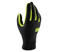 100% BRISKER XTREME Gloves Black/Fluo Yellow - M