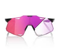 100percent Hypercraft Photochromic Sunglasses Purple Flash Mirror Photochromic/CAT1-3 Gloss Black
