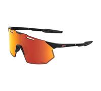 100% Hypercraft SQ HiPER - Sunglasses Soft Tact Black HiPER Red Multilayer Mirror