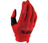 100% iTrack Bicycle Gloves, red, size L for Men