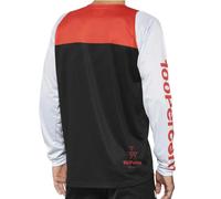 100percent R-core Long Sleeve Enduro Jersey 8-10 Years Black / Racer Red