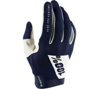 100% MX Gloves Ridefit Navy White Motocross MTB Off Road ATV Quad