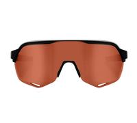 100percent S2 Sunglasses Hiper Crimson Silver Mirror/CAT3 Soft Tact Black