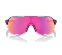 100percent S2 Sunglasses Grey Purple Multilayer Mirror Lens/CAT3 Purple Multilayer Mirror Lens/CAT3 Polished Translucent Grey