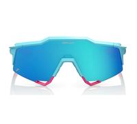 100percent Speedcraft Le Tatis 4 Sunglasses Blue Topaz Mirror Lens/CAT3 Soft Tact Blue