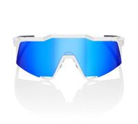 100percent Speedcraft Sunglasses Hiper Blue Multilayer Mirror/CAT3 Matte White