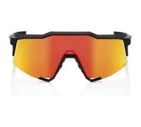 100percent Speedcraft Sunglasses Hiper Red Multilayer Mirror/CAT3 Soft Tact Black