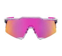 100percent Speedcraft Sunglasses Purple Multilayer Mirror Lens/CAT3 Polished Translucent Grey