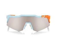 100percent Speedcraft Xs Sunglasses HiPER Silver Mirror/CAT3 Soft Tact Two Tone