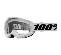 100% Strata 2 Goggles White / Clear Lens