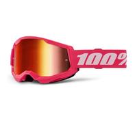 100% Strata 2 Youth MX Goggles Pink/Red Pink,Red