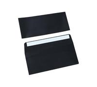 100Pieces Black Selves Seal Envelopes Standard 10 Size for Offices and Mailing Needs Selves Sealing Envelope Set Black Envelopes Seal Standard Size and Gummed Business Mailing Wedding Sturdy