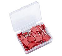 100Pieces Colorful Marker Thumbtacks Set with Storage Container Flag Push Pins Great for Teachers and Students School Project Pins