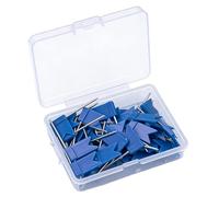 100Pieces Colorful Marker Thumbtacks Set with Storage Container Flag Push Pins Great for Teachers and Students School Project Pins