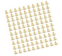 100Pieces Heart Organza Favor Bags 4x6Inch Gold Foil Heart Designing For Weddings Birthdays Gift Storage Pouches Wedding Party Bags