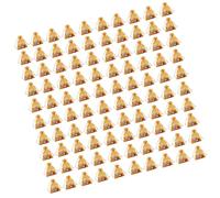 100Pieces Heart Organza Favor Bags 4x6Inch Gold Foil Heart Designing For Weddings Birthdays Storage Pouches Mesh Bags