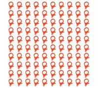 100Pieces Lobster Claws Clasps 35mm Colored Lobster Clasps Jewelry Bracelets Connectors for Jewelry Making Accessories Heart Shape Claws