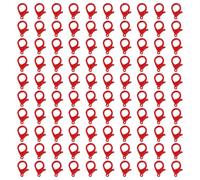 100Pieces Lobster Claws Clasps 35mm Colored Lobster Clasps Jewelry Bracelets Connectors for Jewelry Making Accessories Heart Shape Claws
