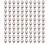100Pieces Lobster Claws Clasps 35mm Colored Lobster Clasps Jewelry Bracelets Connectors for Jewelry Making Accessories Heart Shape Claws