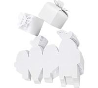 100Pieces Unique Butterfly Themed Candy Boxes Portable Butterfly Gifts Boxes For Party Cookie Baby Showers Weddings Decorative Gift Packaging