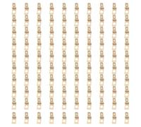 100Pieces Without Insulated Male To Male Electrical Adapters With High Conductives Brass For Electronics And Solar Solderless Wire Connectors