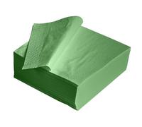 100PK Green Paper Serviettes Soft Napkins 33x33cm 2PLY Kitchen Tissue Paper Disposable Tableware Parties Events Hotel Catering