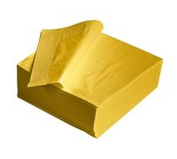 Paper Serviettes 100 Pack 2Ply Soft Kitchen Napkins Yellow Parties Events Hotel Catering Rip Proof 40 × 40 cm Disposable Tableware