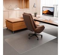 100pointONE Large Office Chair Mat for Carpet, 40" x 60" Clear Desk Chair Mat for Low Pile Carpeted Floors- Easy Glide Plastic Floor Mat for Office Chair on Carpet