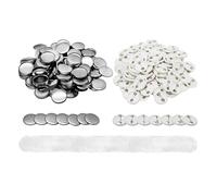 100ps Blank Badge Pin Button Maker Parts,25/32/37/44/58/75MM Material, Press Machine Supplies Efficiently DIY Making(75mm)