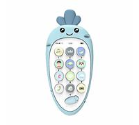 100s Chart Baby Cell Phone Toy Sensory Learning Toys With 12 Functions Baby Toys 6 To 12 Months Sound Effects Toys For 1 Year Old Boy Teething Toys For Babies Infant Toys Baby Boy (Blue, One