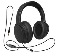 100SEASHELL Long Cord Tv Headphones for Seniors with Volume Control Wired Over The Ear Headphone Corded Extra Long Cord Length Universal 3.5mm AUX Audio(10FT)