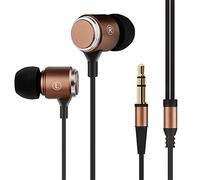 100SEASHELL Long Cord Wired Earbuds no Microphone Headphones Watching tv with Extra Noise isolating Blocking bass Ear Buds Without mic Corded Length Earphones